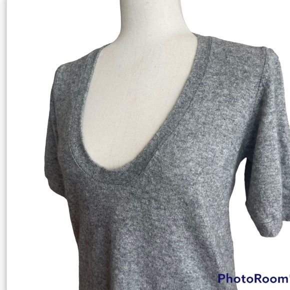 IRO dress sweater wool / modal short dress gray size M VGC - Picture 3 of 14